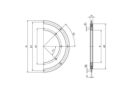 iglidur® slewing ring, PRT-06, housing made of stainless steel or ...