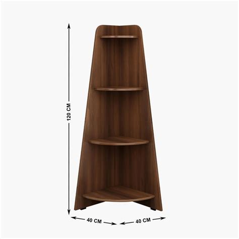 Buy Helios Lewis Mafra 4-Tier Corner Shelf - Brown from Helios by Home ...
