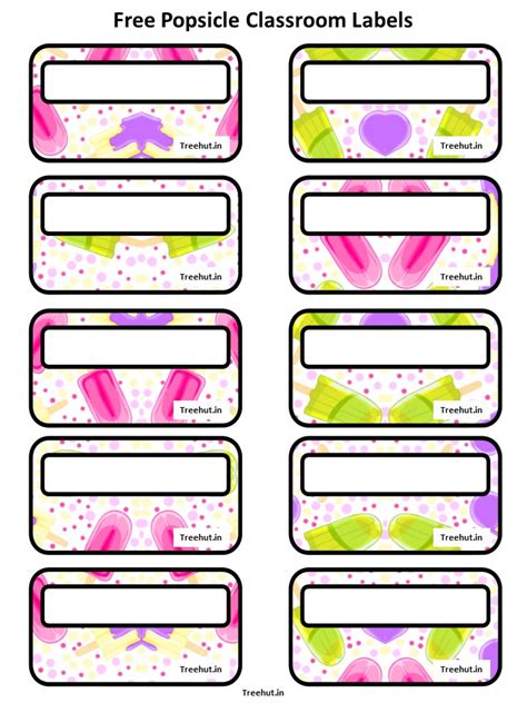Free Popsicle Bulletin Board Decorations and Craft Printables #382
