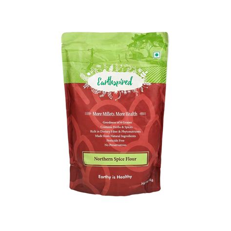 Earthspired Multigrain Missi Roti Flour, Rich in Fibre and ...