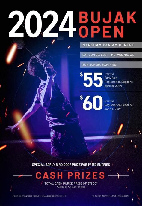 2024 Bujak Open, Markham Pan Am Centre, 29 June to 30 June | AllEvents