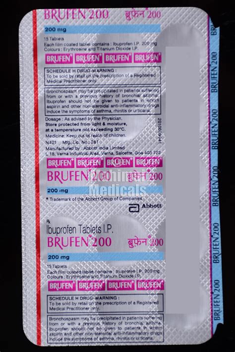 Brufen 200 MG Tablet – MahimaiMedicals