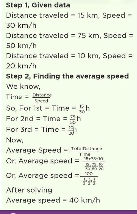 40. A train travels the first 15 km at a uniform speed of 30 km/h; the ...