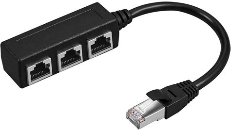 Eonvic RJ45 Ethernet Splitter Cable RJ45 1 Male to 3 Female Ports LAN ...