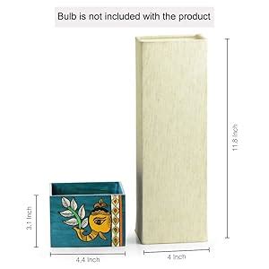 Buy ExclusiveLane 'The Blueberry Elephant' Madhubani Hand-Painted Wood ...