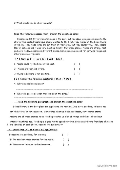 Comprehension Passage Examples 的图像结果