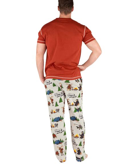 Happy Camper Men's Red PJ Set