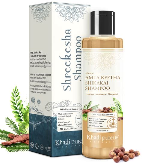 Buy Khadi Pureus Herbals Shreekesha Amla Reetha Shikakai Shampoo for ...
