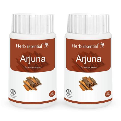Herb Essential Arjuna (Terminalia Arjuna) Promotes Heart Health, 60 ...