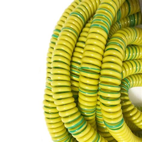 Generic 5M Circuit Spiral Wire Single Core Spring Wire Yellow Green ...