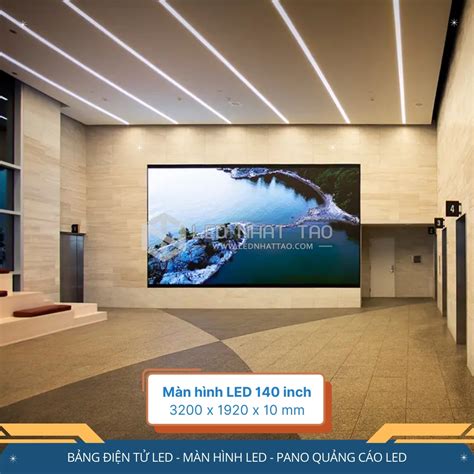 Màn Hình LED 140 Inch Trong Hội Trường, Phòng Họp, Showroom