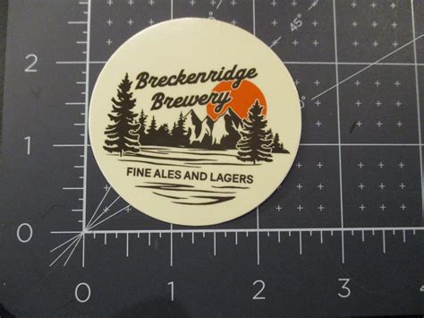 BRECKENRIDGE BREWERY Vanilla Porter crc tnsun STICKER decal craft beer ...