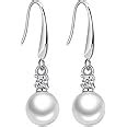 Yellow Chimes Pearl Earrings for Women Silver White Pearl Earrings ...