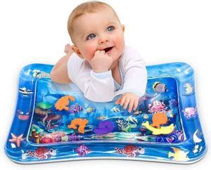 Keetoz Tummy Time Water Play Mat, Baby Toys for 3-9 Months Inflatable ...