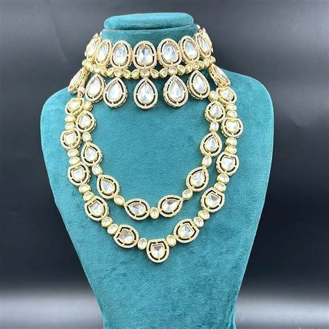 Prabhjot Polki Lookalike Choker - Mala Combo Set – IJ jewels