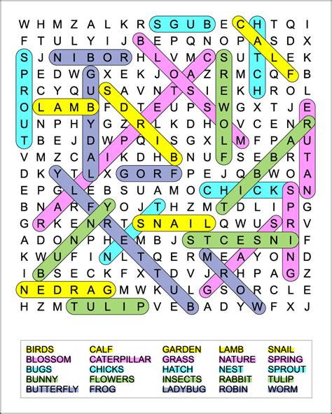 Image result for Spring Word Search Printable Difficult