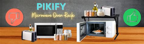 Pikify Kitchen Rack Microwave Oven Stand Kitchen Cabinet And Counter ...