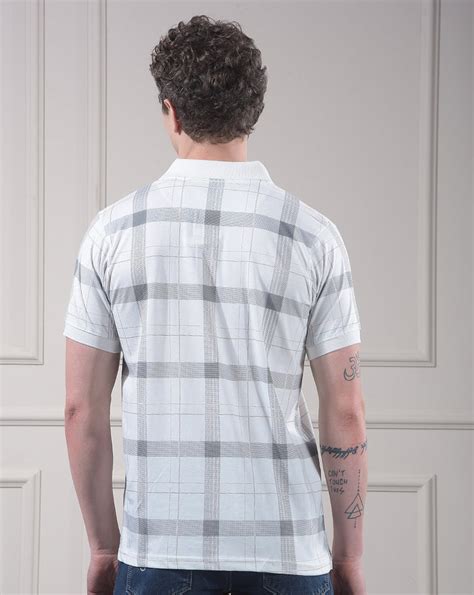 COBB WHITE PRINTED POLO NECK T-SHIRT – Cobbitalyofficial