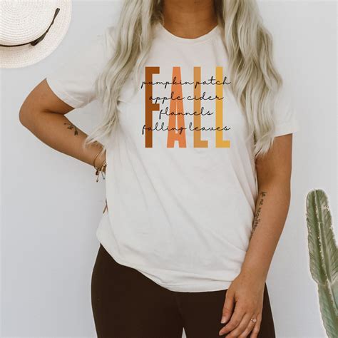 Fall T Shirt Cute Fall Shirts Womens Fall Shirts Fall Plus | Etsy