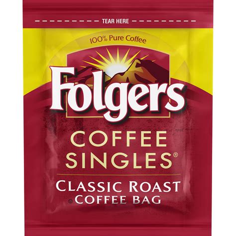 Folgers Coffee Singles Classic Roast Coffee Bags, 38 Count - Walmart.com