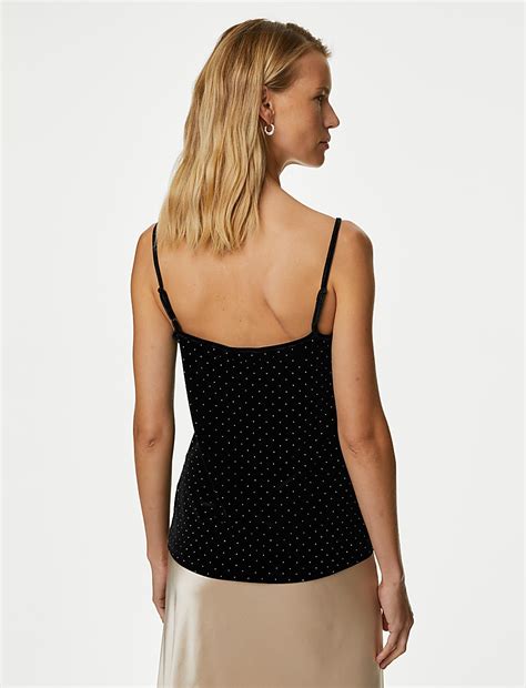 Buy Velvet Embellished Cami Top at Marks & Spencer