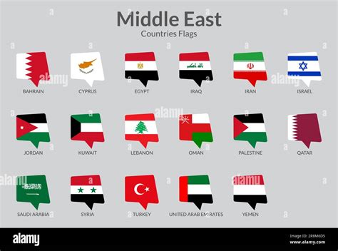 Middle Eastern Flags by Country 的图像结果