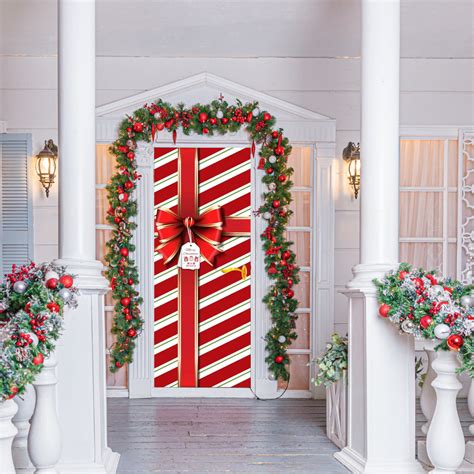 Present Front Door Cover – Christmas Gift Design Wrap