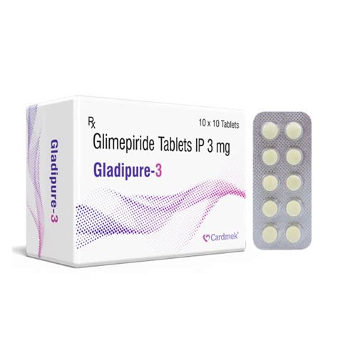 Gladipure-3 Tablets Gelmek Healthcare Pvt. Ltd