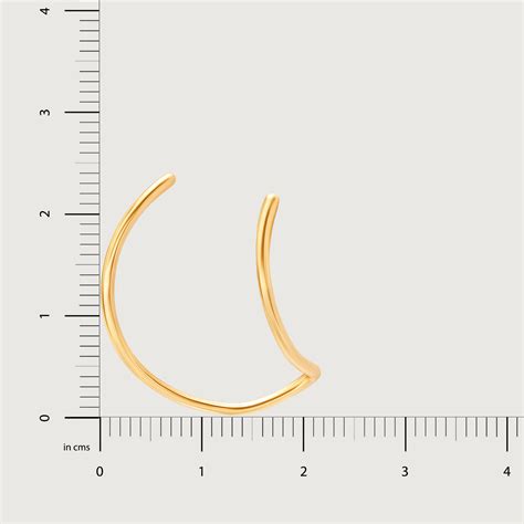 Enchanted Moonbeam Arc Hoop 14KT Earring