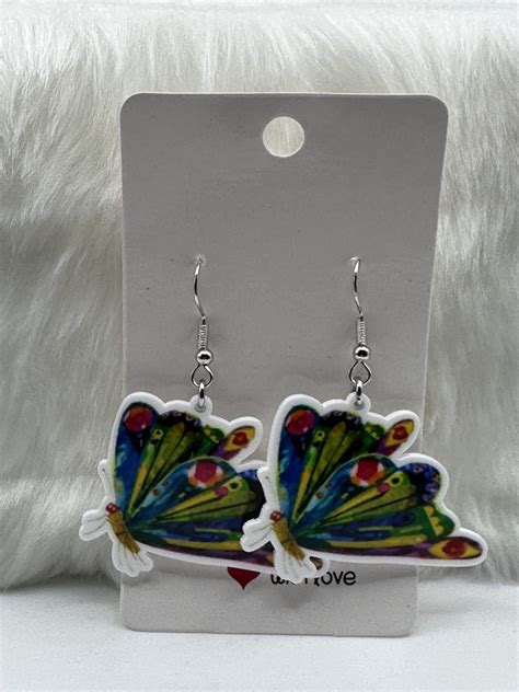 THE VERY HUNGRY CATERPILLAR BUTTERFLY - Shine Costume Jewellery