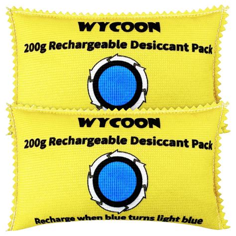 WYCOON 200g Rechargeable Desiccant Pack of 2, Moisture India | Ubuy