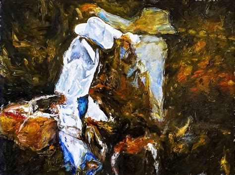 BRAVEN. Figurative Abstract Expressive Oil Painting. Painting by Retne ...