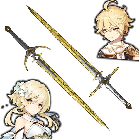 Buy Traveler's Original Swords Aether and Lumine Genshin Impact Splited ...