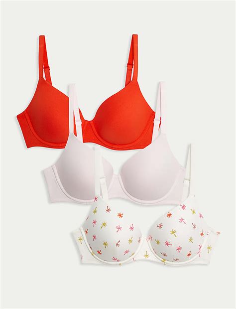 Buy 3pk Wired T-Shirt Bras at Marks & Spencer