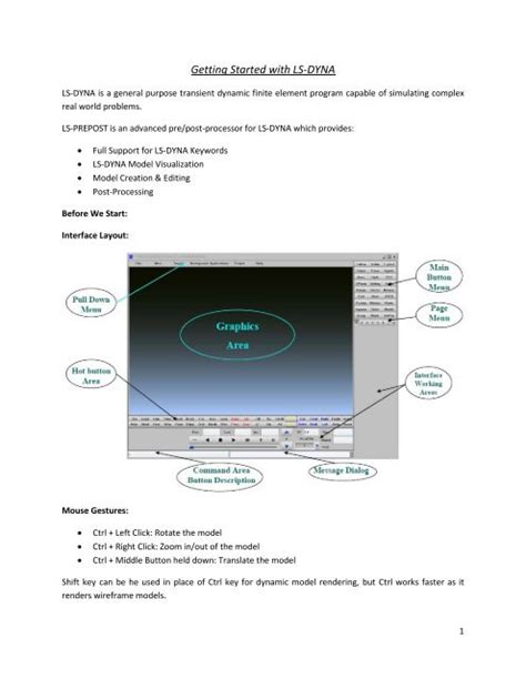 Image result for LS-DYNA Tutorials Pre Post