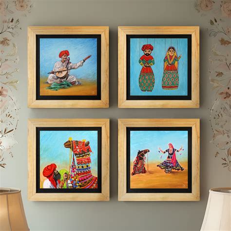 Deewar's Rajasthan Collection - Set of 4 – islandrangoli