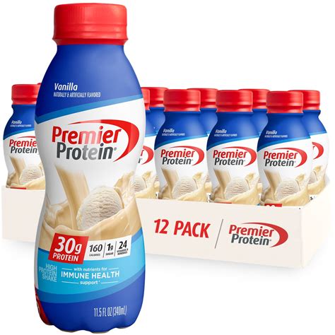 Premier Protein Shake, Vanilla, 30g Protein, 11.5 Fl Oz, 12 Ct ...