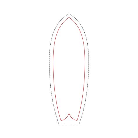 Surfboard Craft Template