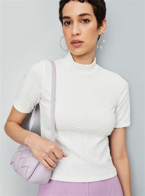 Buy Women Textured Knit Top Online at just Rs. 699.0 - 1000012647785 ...