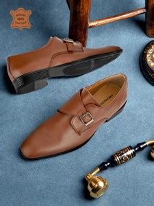 PROVOGUE Genuine Leather Slip on Monk Strap For Men - Buy PROVOGUE ...