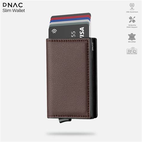 Jual DNAC Slim Wallet Card Holder RFID Dompet Kartu Minimalis - Dark ...