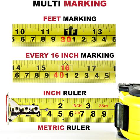 Accurate 25‑Ft Tape Measure – Long Standout & Strong Grip