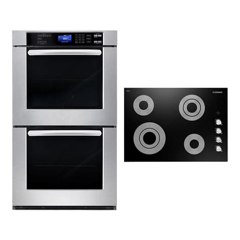 Shop Cosmo 2 Piece Kitchen Package With 30" Electric Cooktop 30" Double ...