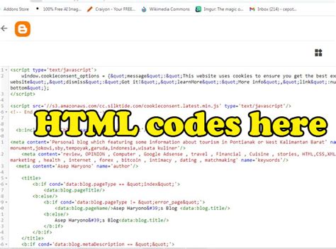 Image result for Blog HTML Basic Code