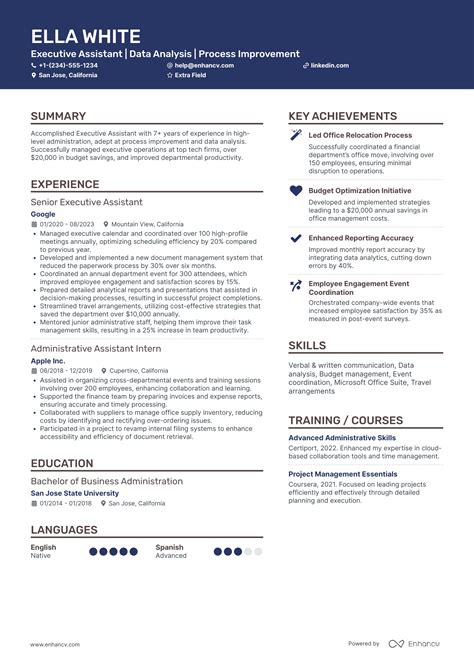 14 Executive Assistant Resume Examples & Guide for 2026