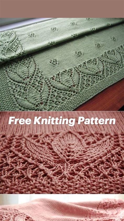 Image result for Knitting Leaf Pattern