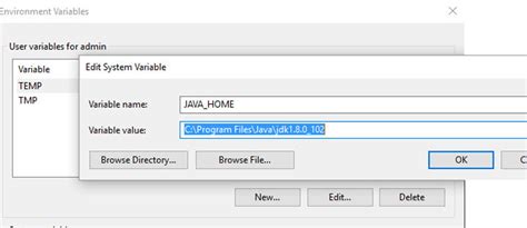 Edit Java Home Environment Variable 的图像结果