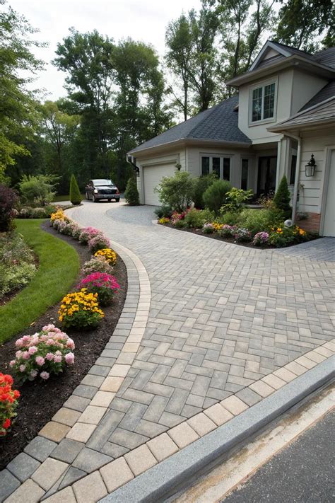 Stylish Designs for Paver Driveways - Light and Layer