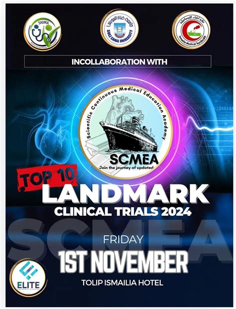 SCMEA 2024 : Landmark Clinical Trials , Tolip El Forsan Hotel, Ismailia ...