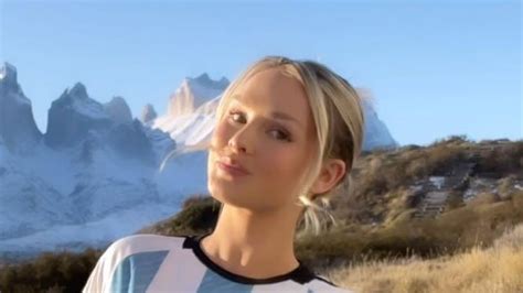 Champions League final streaker Kinsey Wolanski becomes Argentina's sexiest fan as she shows ...
